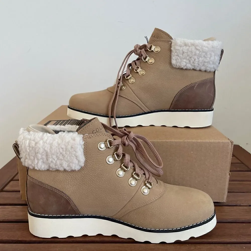 Cole Haan lace up Winter Boots Women Size 7.5